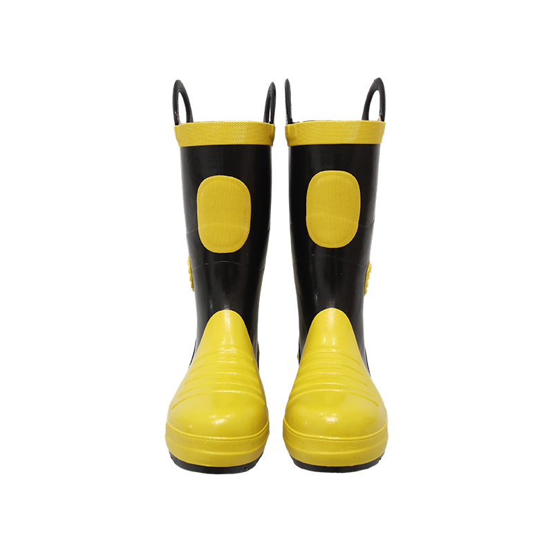 Fireman Rubber Boots Rubber Handle Steel Cap Steel Midsole